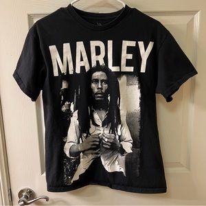 Zion Bob Marley Short Sleeve T-Shirt Black Men’s Medium